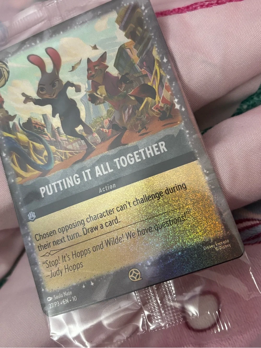 Disney Lorcana “Putting it all together” Card Exclusive for Zootopia 2 showings